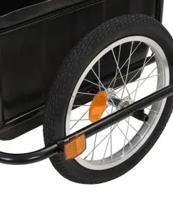 vidaXL Bike Cargo Trailer Black 50 L