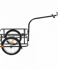 vidaXL Bike Cargo Trailer Black 50 L