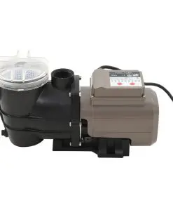 vidaXL Pool Pump with Timer Black 0,25 HP 8000 L/h