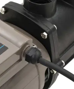vidaXL Pool Pump with Timer Black 0,25 HP 8000 L/h