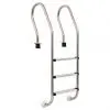 vidaXL Pool Ladder 3 Steps Stainless Steel 120 cm
