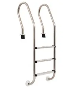 vidaXL Pool Ladder 3 Steps Stainless Steel 120 cm