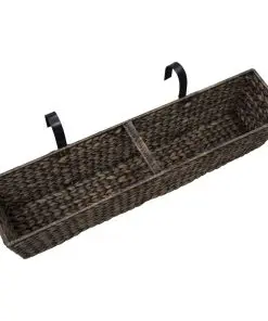 vidaXL Garden Planters 2 pcs Water Hyacinth Brown