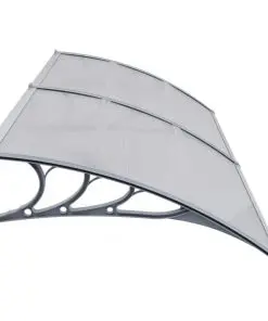 vidaXL Door Canopy Grey 240×100 cm PC