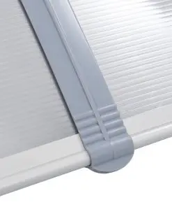 vidaXL Door Canopy Grey 240×100 cm PC