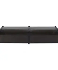 vidaXL Door Canopy Black 200×100 cm PC