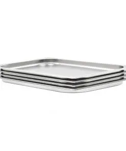 vidaXL Gastronorm Containers 4 pcs GN 1/1 20 mm Stainless Steel