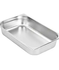 vidaXL Gastronorm Containers 4 pcs GN 1/1 100 mm Stainless Steel