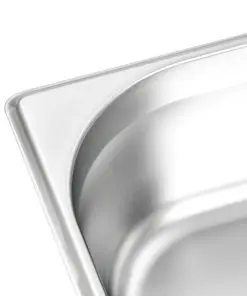 vidaXL Gastronorm Containers 4 pcs GN 1/1 100 mm Stainless Steel