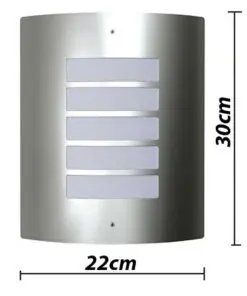 2 Stainless Steel Waterproof Wall Lights 60W