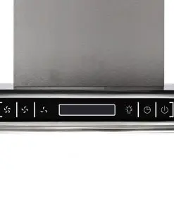 vidaXL Island Mount Range Hood with LCD Display