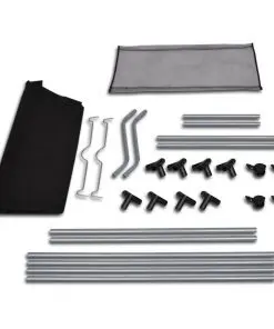 Laundry sorter with 4 bags black grey