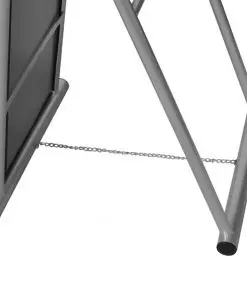 Free Standing Floor Mirror Full Length Rectangular Grey