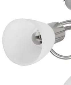 vidaXL Ceiling Lamp with Glass Shades for 3 E14 Bulbs