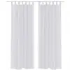 White Sheer Curtain 140 x 175 cm 2 pcs White Sheer Curtain 140 x 175 cm 2 pcs
