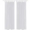 White Sheer Curtain 140 x 245 cm 2 pcs White Sheer Curtain 140 x 245 cm 2 pcs