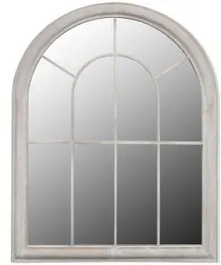 vidaXL Rustic Arch Garden Mirror 69 x 89 cm for Both Indoor and Outdoor Use