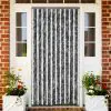 vidaXL Insect Curtain Grey and White 100×220 cm Chenille