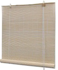 Natural Bamboo Roller Blinds 100 x 160 cm