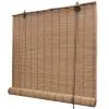 Brown Bamboo Roller Blinds 80 x 160 cm