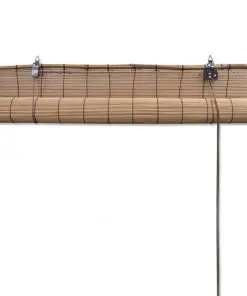 Brown Bamboo Roller Blinds 80 x 160 cm