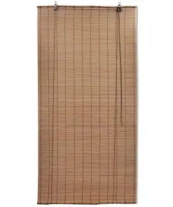 Brown Bamboo Roller Blinds 120 x 160 cm