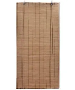 Brown Bamboo Roller Blinds 120 x 220 cm