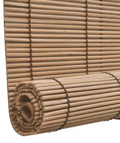 Brown Bamboo Roller Blinds 140 x 160 cm