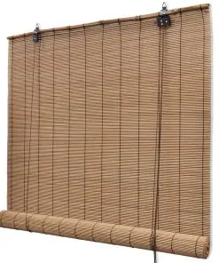 Brown Bamboo Roller Blinds 150 x 220 cm