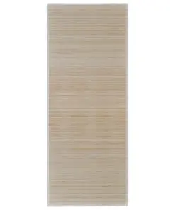 Rectangular Natural Bamboo Rug 120 x 180 cm