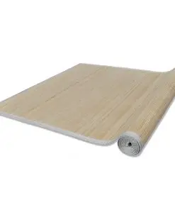 Rectangular Natural Bamboo Rug 120 x 180 cm