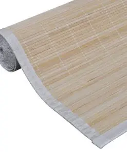 Rectangular Natural Bamboo Rug 120 x 180 cm