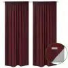 vidaXL Blackout Curtains 2 pcs Double Layer 140 x 245 cm Bordeaux