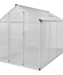 Reinforced Aluminium Greenhouse with Base Frame 4.6 m²