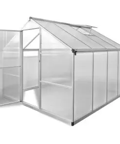 Reinforced Aluminium Greenhouse with Base Frame 6.05 m²