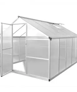 Reinforced Aluminium Greenhouse with Base Frame 7.55 m²