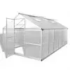 Reinforced Aluminium Greenhouse with Base Frame 9.025 m²