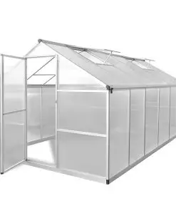 Reinforced Aluminium Greenhouse with Base Frame 9.025 m²
