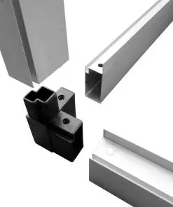 Reinforced Aluminium Greenhouse with Base Frame 9.025 m²
