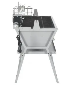vidaXL BBQ Rotisserie Spit Iron and Stainless Steel