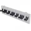 Piano Keyboard Design Wall-mounted Coat Rack with 16 Black Hooks Piano Keyboard Design Wall-mounted Coat Rack with 16 Black Hooks