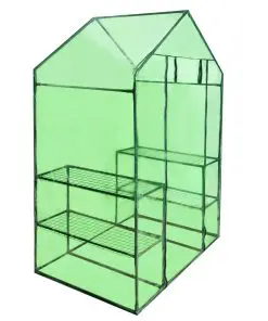 Walk-in Greenhouse with 4 Shelves