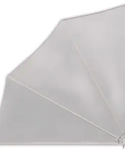 vidaXL Collapsible Balcony Side Awning Cream 140×140 cm