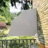 vidaXL Collapsible Balcony Side Awning Cream 140×140 cm