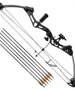 vidaXL Adult Compound Bow with Accessories and Fiberglass Arrows