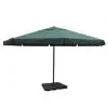 vidaXL Aluminium Umbrella with Portable Base Green