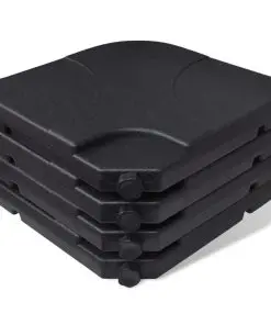 vidaXL Aluminium Umbrella with Portable Base Green