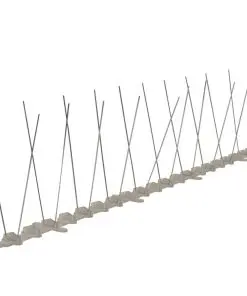 vidaXL 2-row Plastic Bird & Pigeon Spikes Set of 6 3 m