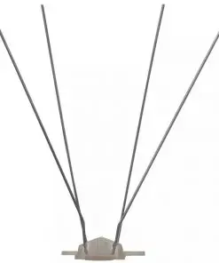 vidaXL 4-row Plastic Bird & Pigeon Spikes Set of 6 3 m