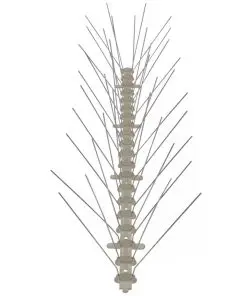 vidaXL 4-row Plastic Bird & Pigeon Spikes Set of 6 3 m